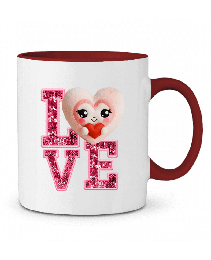 Mug bicolore Love Cute Chibi Heart 04 Vamamoi
