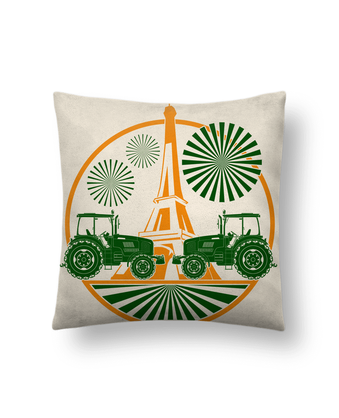 Coussin suédine Paris Agricole par Geronimo Gorilla SylverBack