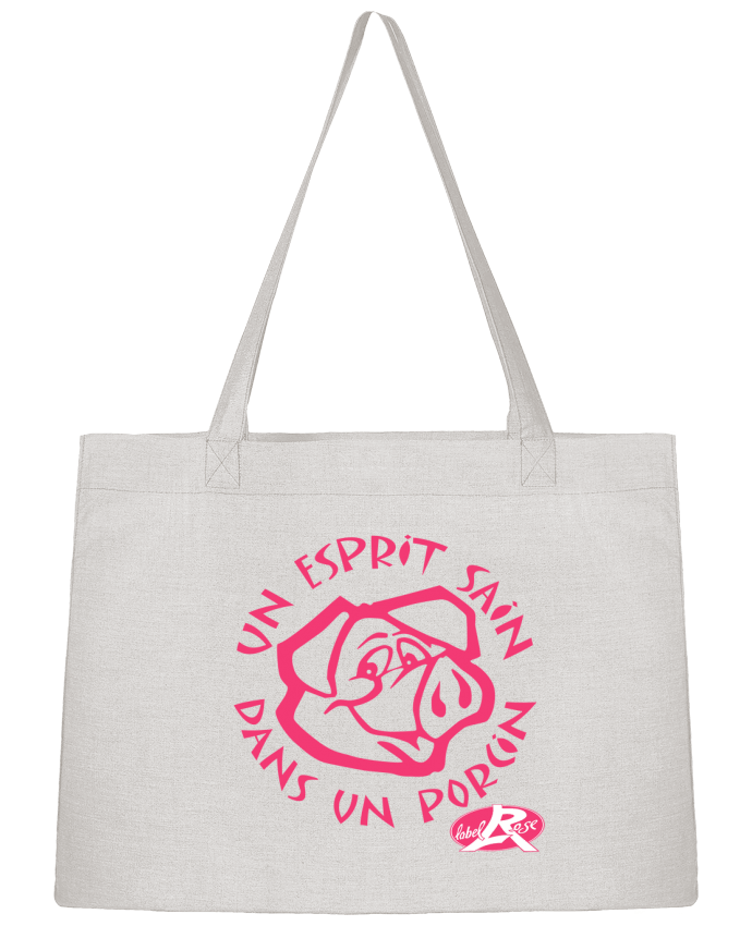 Shopping tote bag Stanley Stella un esprit sain dans un  porcin by labelRose