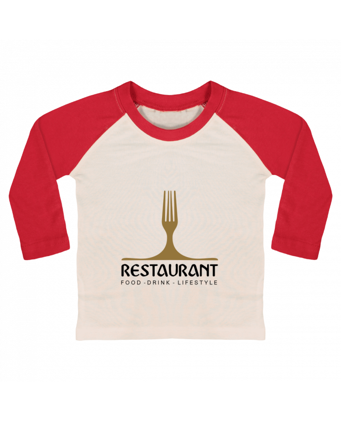 Tee-shirt Bébé Baseball ML RESTAURANTE LOGO par Chrisac