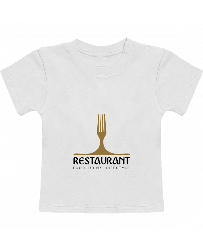 T-shirt bébé RESTAURANTE LOGO manches courtes du designer Chrisac