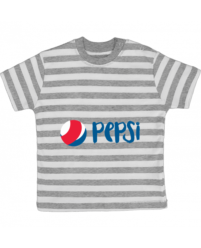 Tee-shirt bébé à rayures LOGO PEPSI par Chrisac