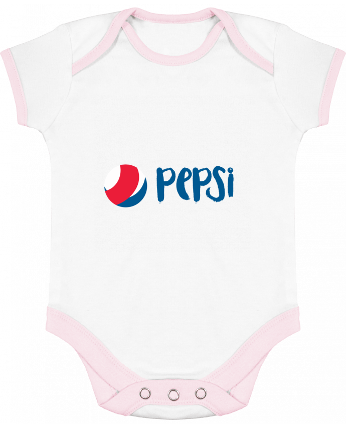 Body bébé manches contrastées LOGO PEPSI par Chrisac