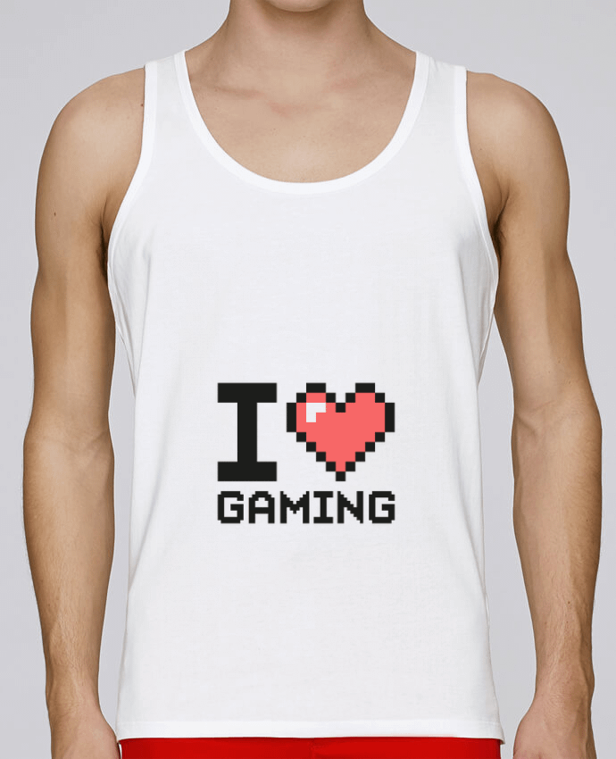 Débardeur homme I LOVE GAMING par Mr moutön 100% coton bio