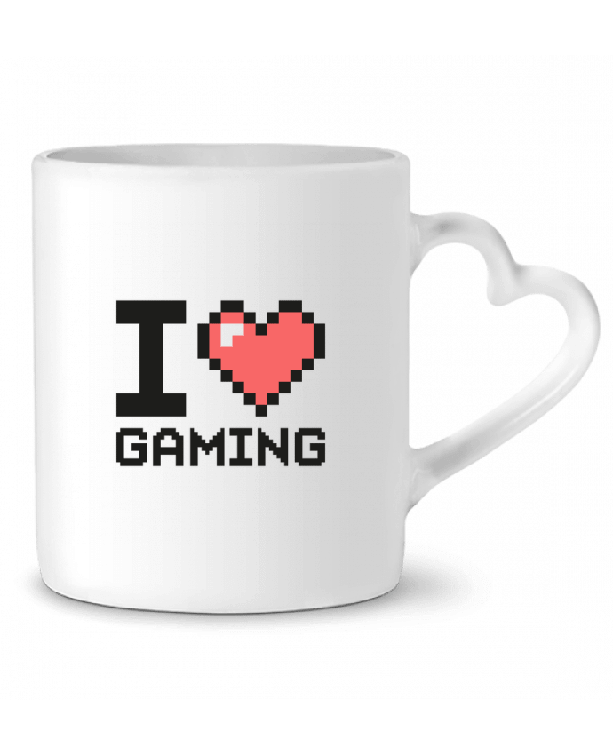 Mug coeur I LOVE GAMING par Mr moutön