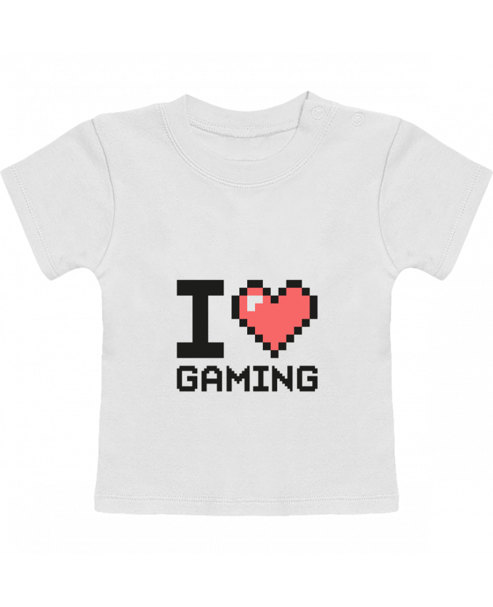 T-shirt bébé I LOVE GAMING manches courtes du designer Mr moutön