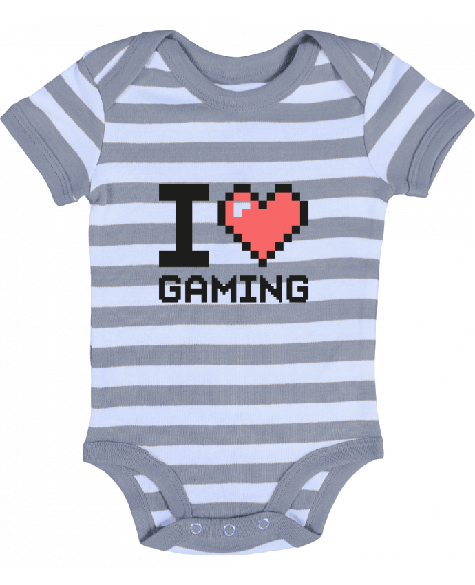 Body Bébé Rayé I LOVE GAMING - Mr moutön