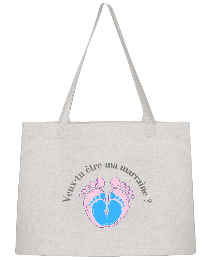 Sac Shopping Veux-tu être ma marraine ? par MJDesign