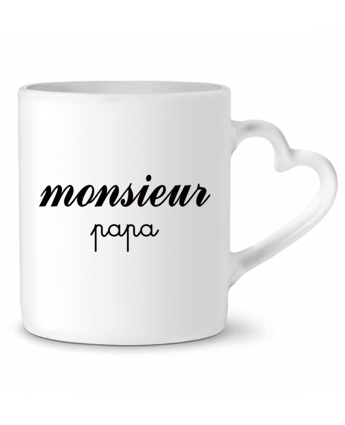 Mug Heart Monsieur Papa by Freeyourshirt.com