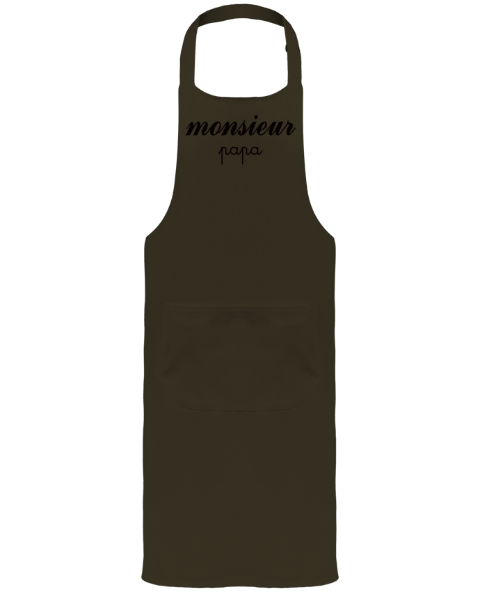 Garden or Sommelier Apron with Pocket Monsieur Papa by Freeyourshirt.com
