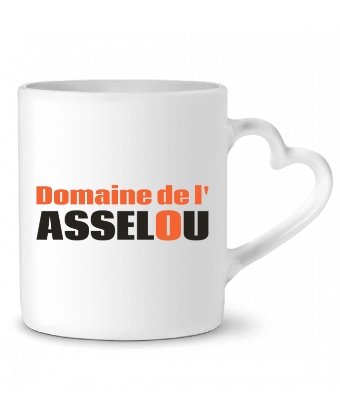 Mug coeur Asselou Logo blanc par Asselou