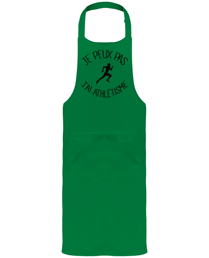 Tablier avec poches Je peux pas j'ai Athlétisme par Freeyourshirt.com