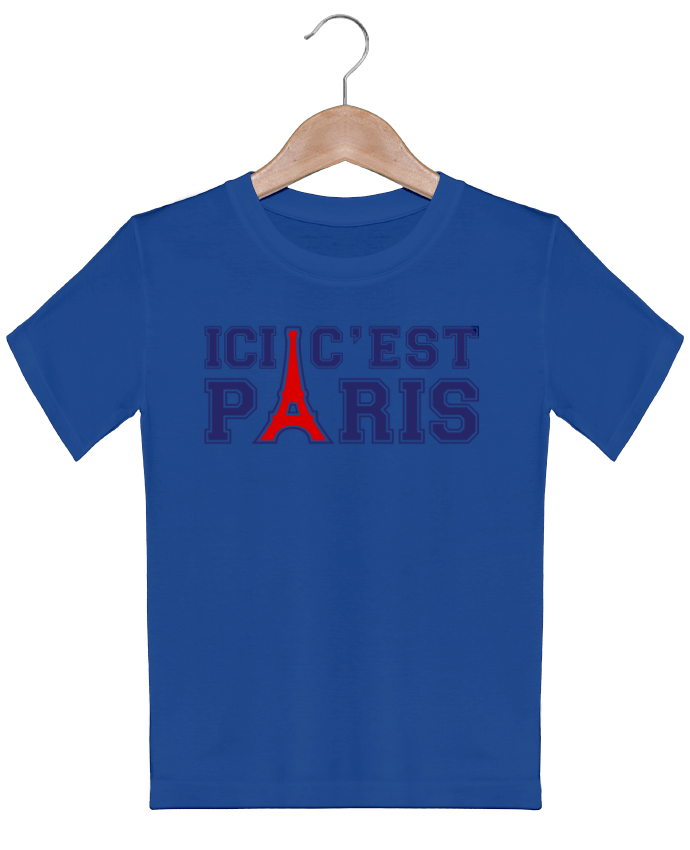 T-shirt garçon motif Ici c'est Paris Freeyourshirt.com