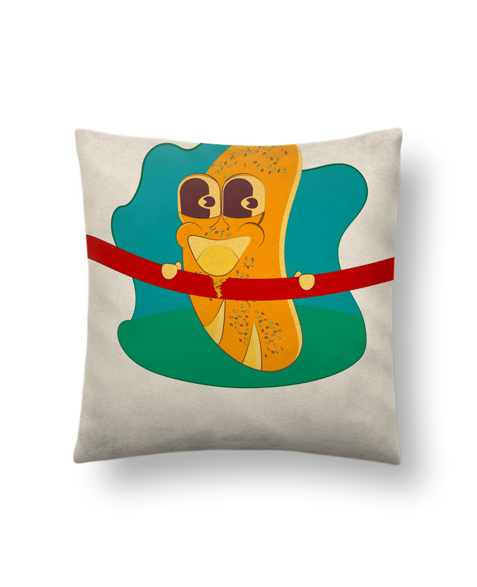 Coussin suédine BREAD par Santiaguen