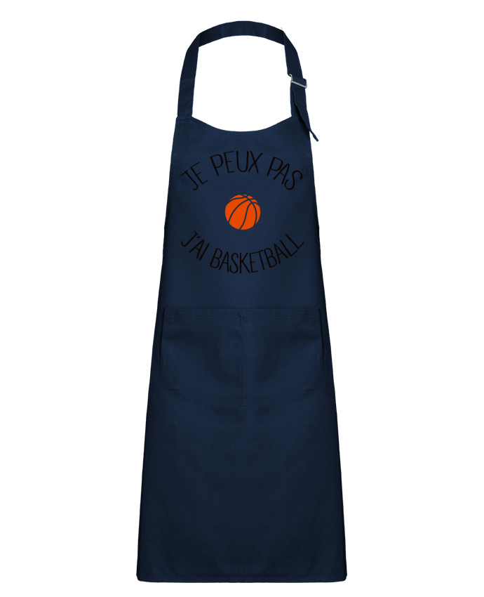 Delantal Niño con Bolsillo je peux pas j'ai Basketball por Freeyourshirt.com