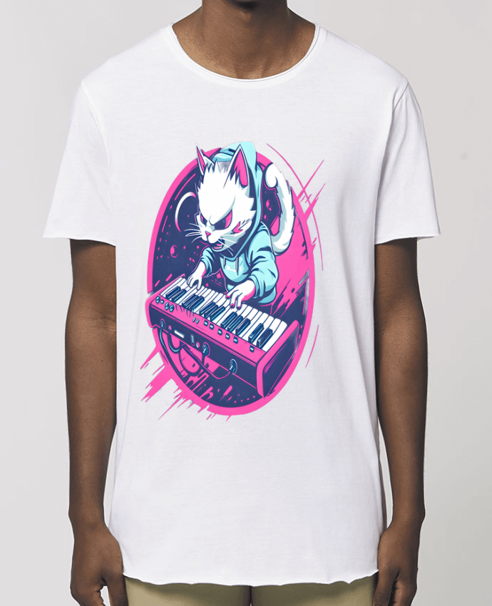 Tee-shirt Homme SYNTH CAT ELECTRO-POP Par  PhilK