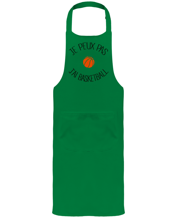 Tablier avec poches je peux pas j'ai Basketball par Freeyourshirt.com