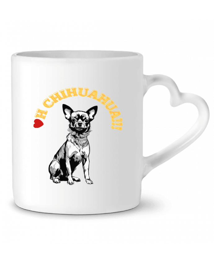 Mug coeur Oh Chihuahua par Txiki