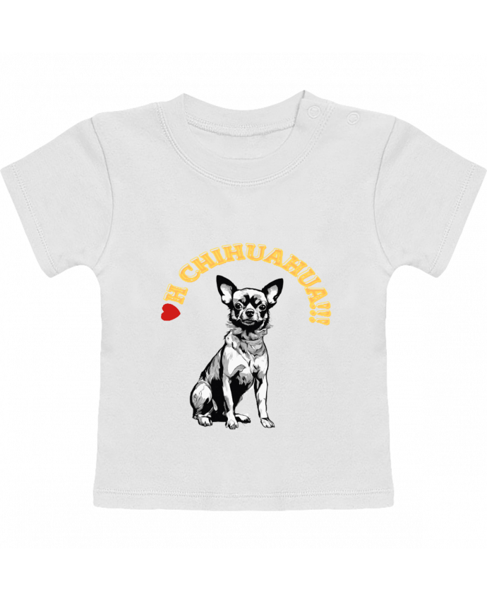 T-shirt bébé Oh Chihuahua manches courtes du designer Txiki