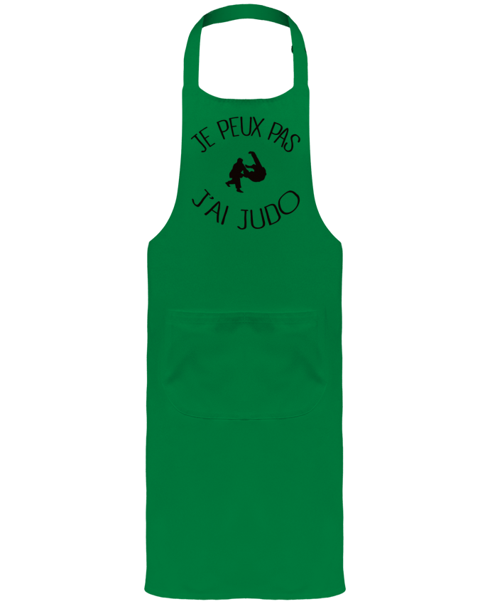 Garden or Sommelier Apron with Pocket Je peux pas j'ai Judo by Freeyourshirt.com