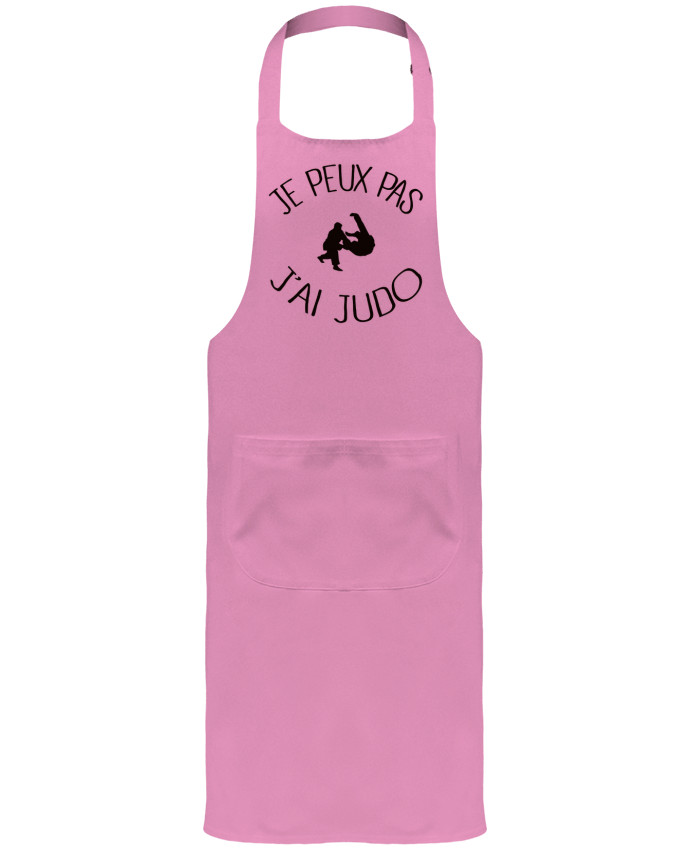 Garden or Sommelier Apron with Pocket Je peux pas j'ai Judo by Freeyourshirt.com