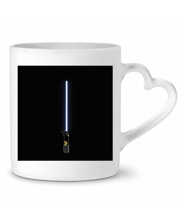 Mug coeur ligth saber par caley