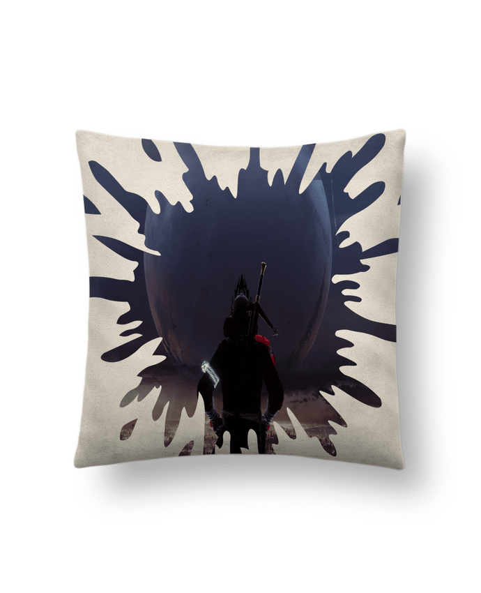 Coussin suédine space wizard par caley