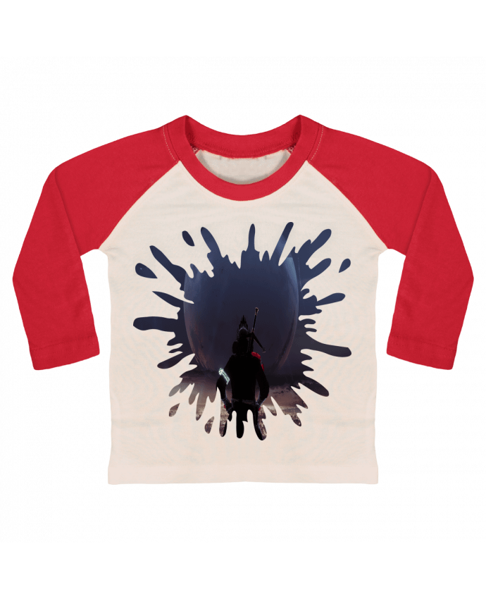 Tee-shirt Bébé Baseball ML space wizard par caley