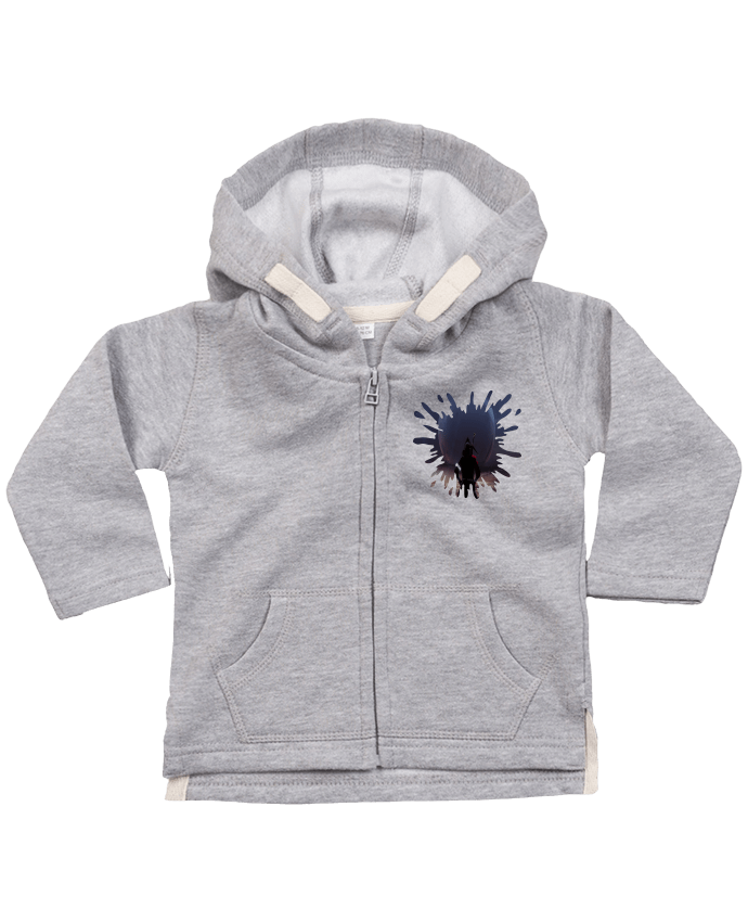 Sweat à capuche bébé zippé space wizard par caley