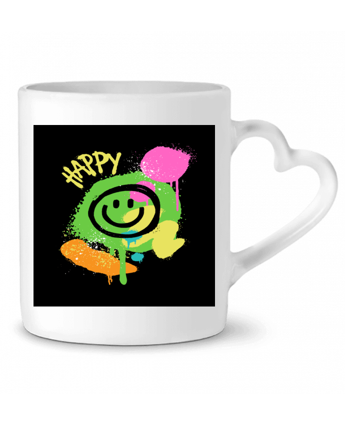 Mug coeur Choose Happy par Nadi