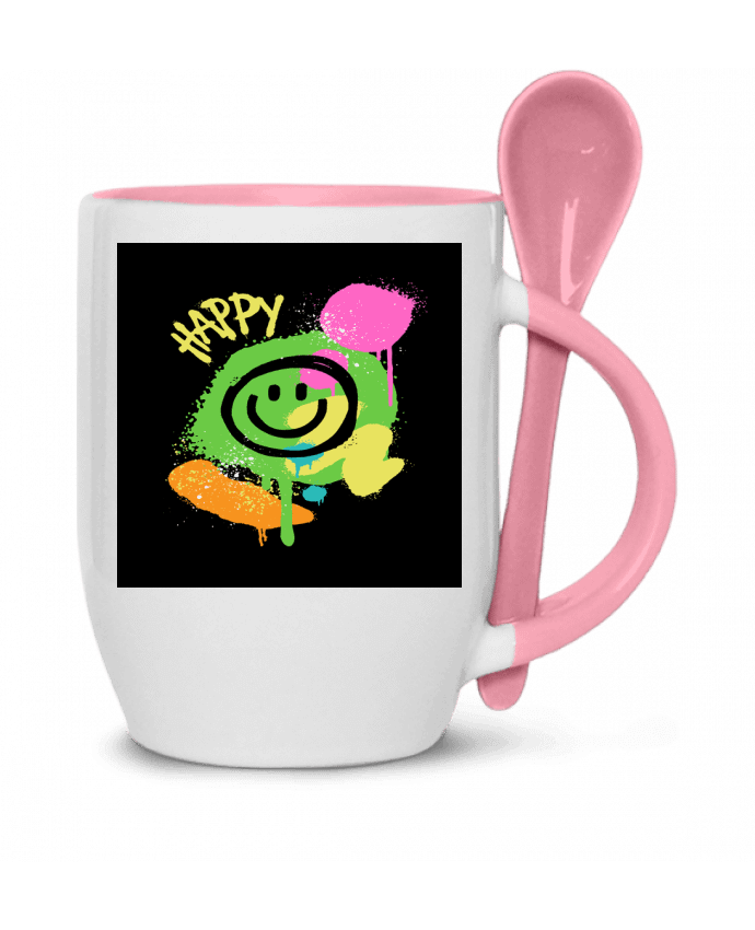  Tasse cuillère Choose Happy par Nadi