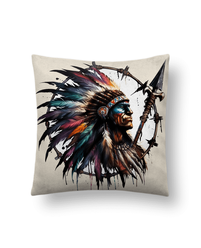 Coussin suédine Indian chef par Darksy77 