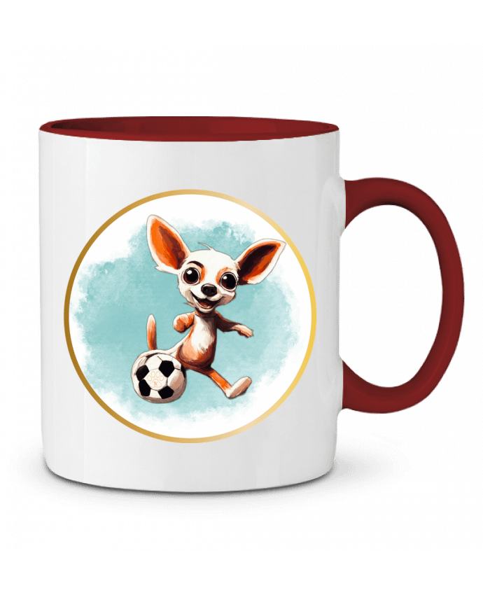 Mug bicolore Chihuahua jugón Txiki
