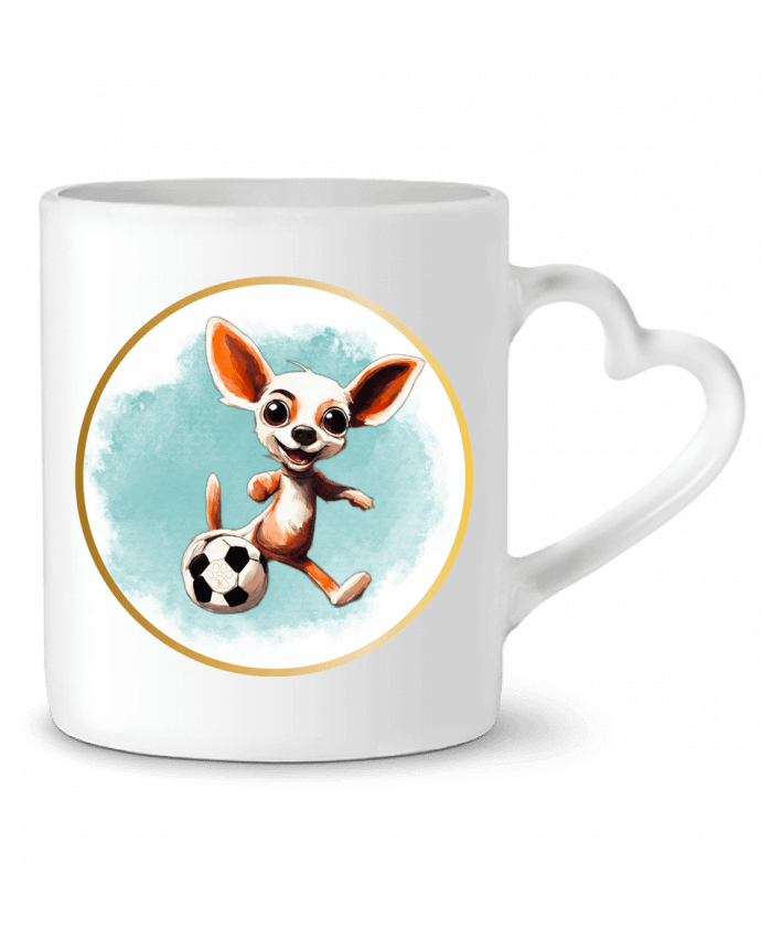 Mug coeur Chihuahua jugón par Txiki