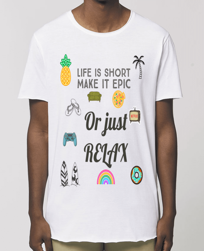 Tee-shirt Homme Life is Short Par  Eslava