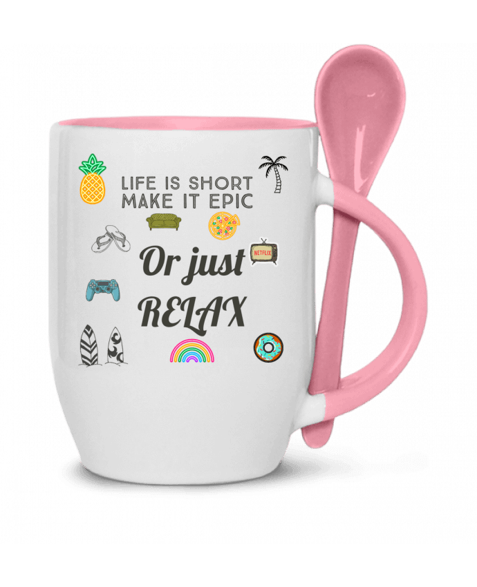  Tasse cuillère Life is Short par Eslava