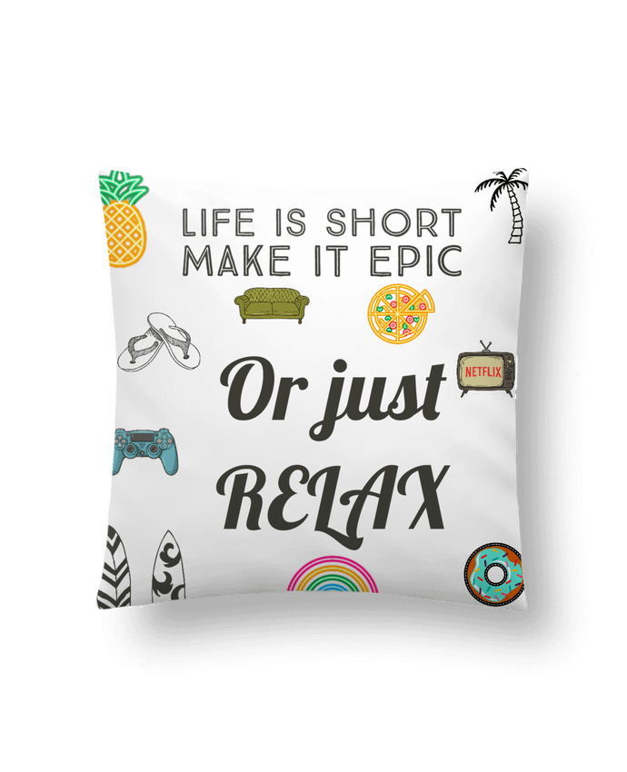 Coussin Life is Short par Eslava