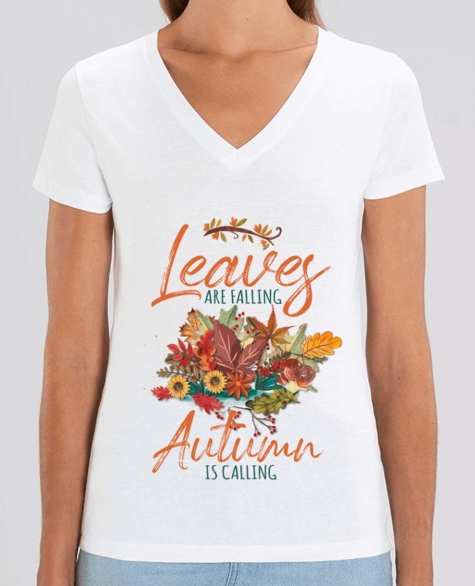 Tee-shirt femme Autumn Leaves Par  KIMA KELEBEK