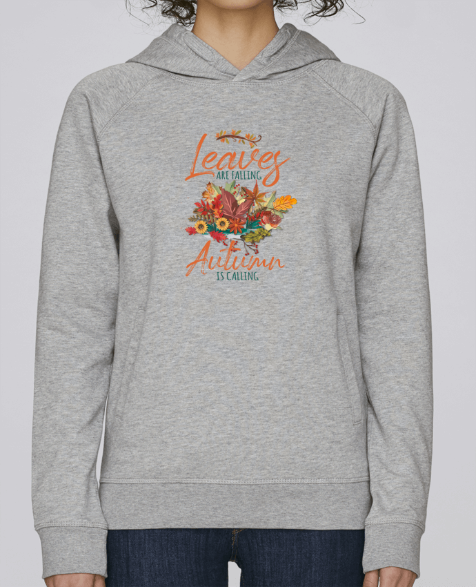 Sweat capuche femme Autumn Leaves par KIMA KELEBEK