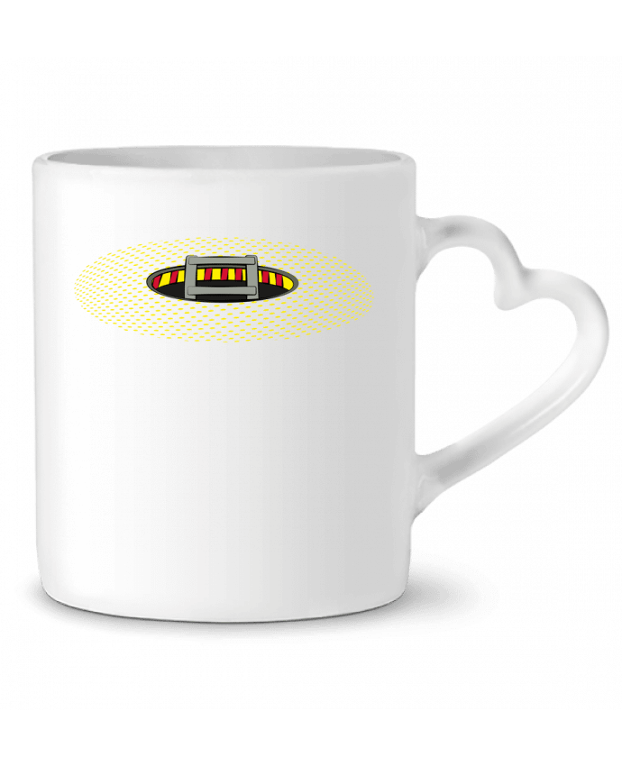 Mug coeur HERE IT IS par Santiaguen