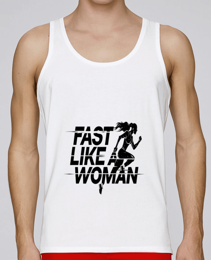Débardeur homme Fast like a Woman par Eslava 100% coton bio