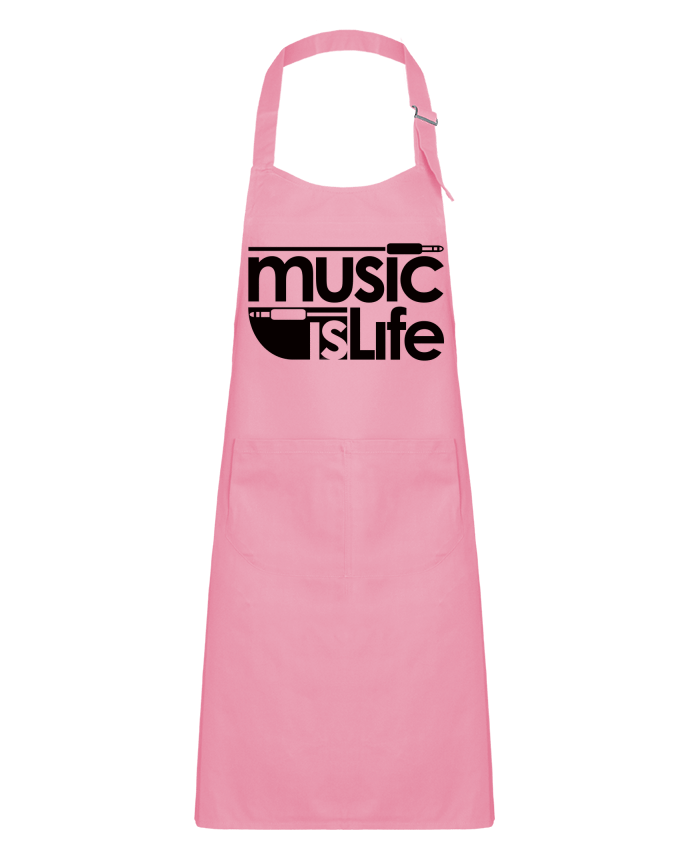 Kids chef pocket apron Music is Life by Freeyourshirt.com