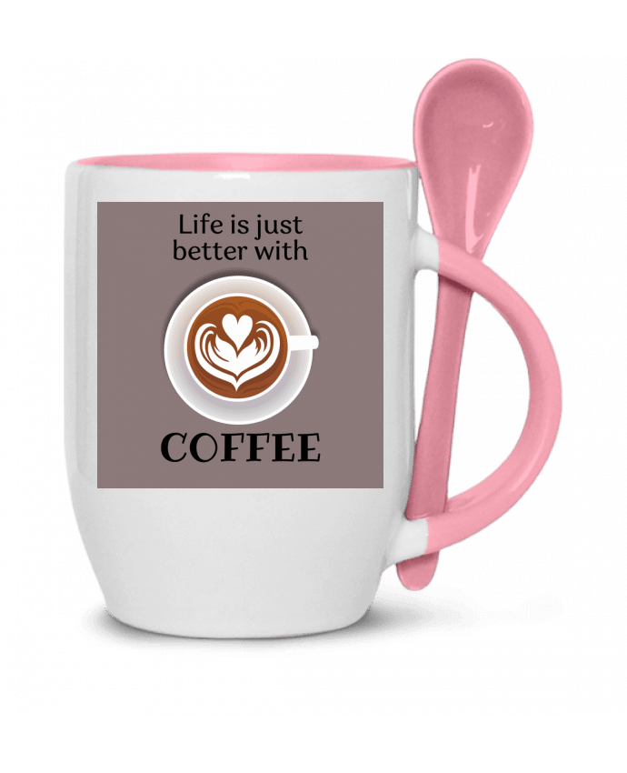  Tasse cuillère Life IS juste better with coffee par Tomreiden