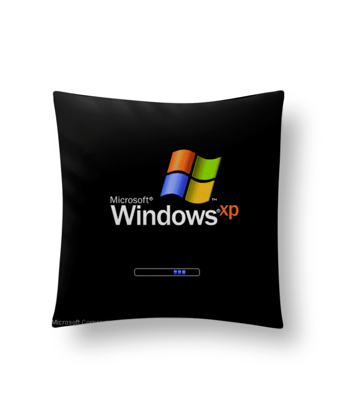 Coussin suédine Windows Xp par Tm0nsh1rt