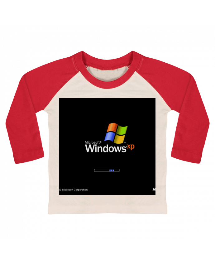 Tee-shirt Bébé Baseball ML Windows Xp par Tm0nsh1rt