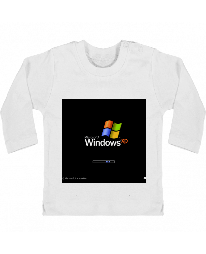 T-shirt bébé Windows Xp manches longues du designer Tm0nsh1rt