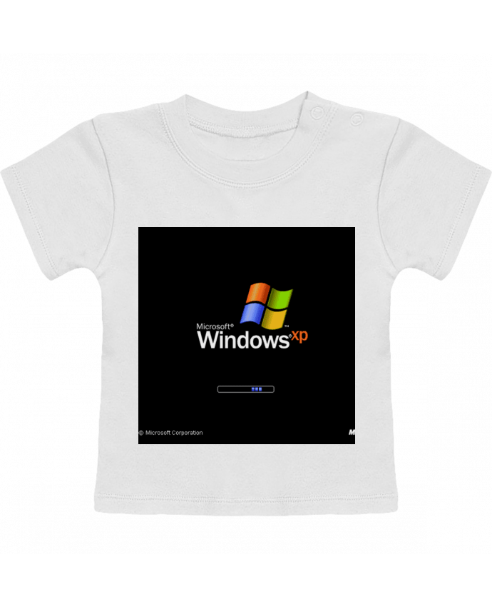 T-shirt bébé Windows Xp manches courtes du designer Tm0nsh1rt