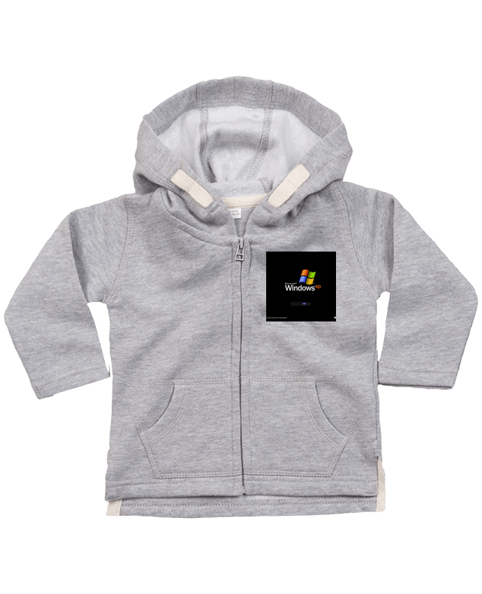 Sweat à capuche bébé zippé Windows Xp par Tm0nsh1rt