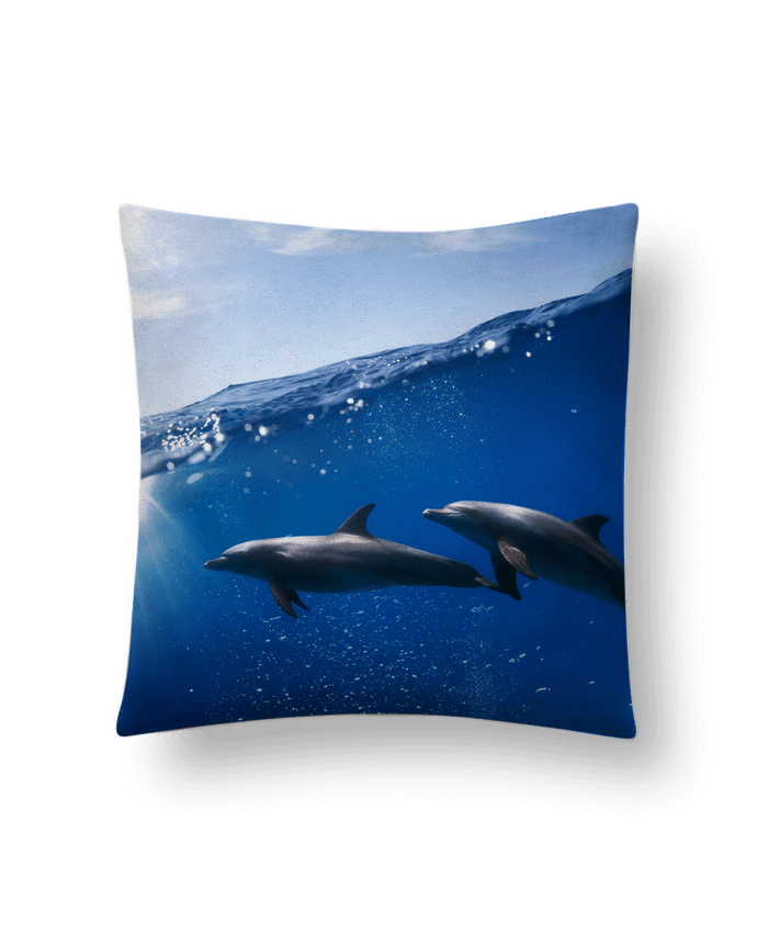 Coussin suédine Delfines par Jencr.25