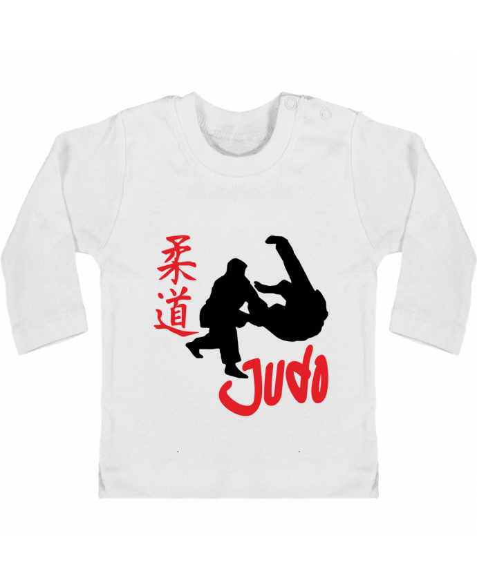 T-shirt bébé Judo Judoka manches longues du designer Freeyourshirt.com